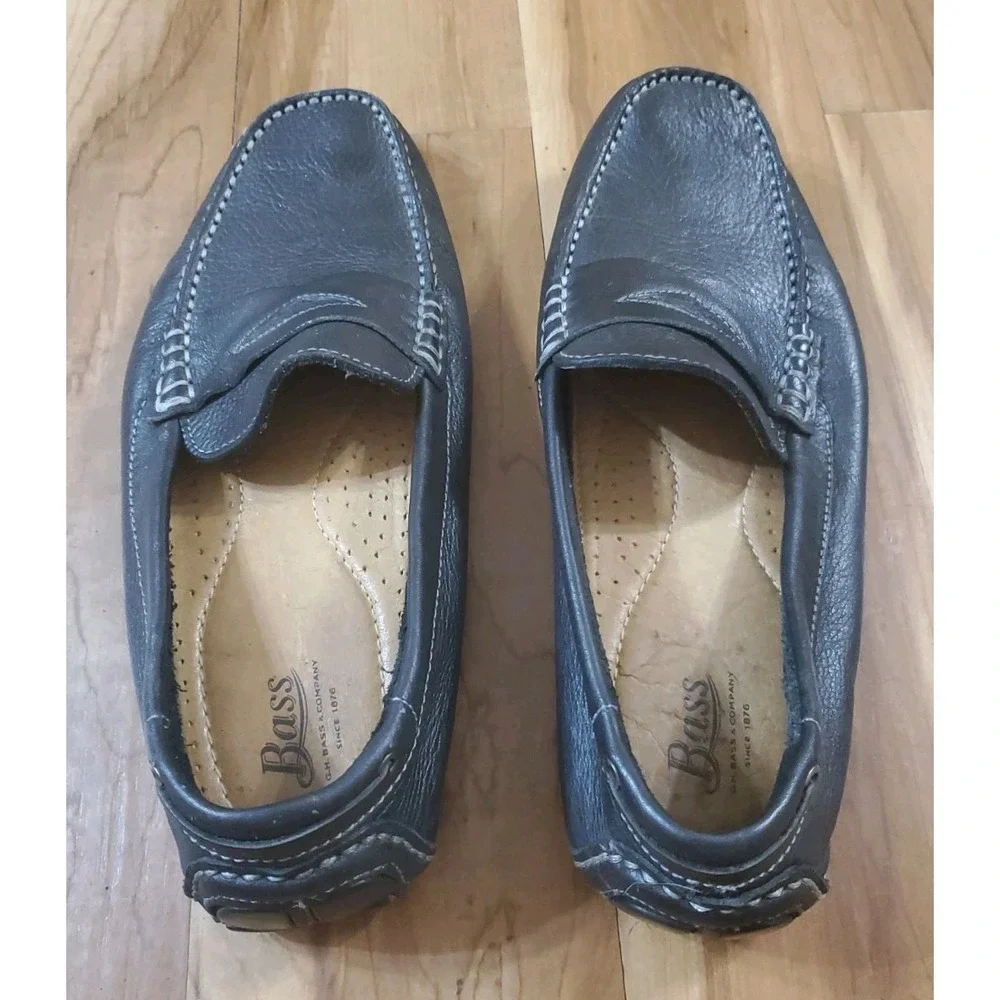G. H. Bass & Co. Monte Black Penny Loafer Men's Size 11.5 Leather Driving
